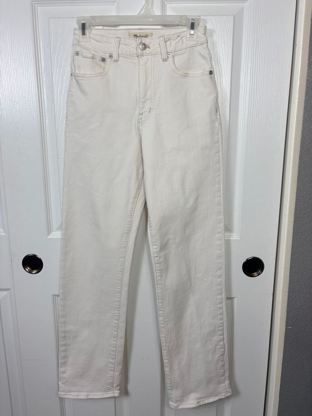 Madewell Cream The Curvy '90s Straight Jean Size 25